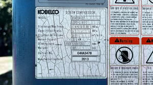 เครื่องปั้มลมสกรู(ScrewAirCompressor)KOBELCO JAPAN Model : VS 420A - 22  ขนาด 30 HP 380V