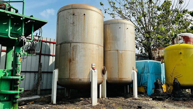 เหลือ 1 ใบ ถังพักบรรจุน้ำงานสเตนเลส ขนาด 7500 Litr สเตนเลส 304 สภาพสวยตัดประมูลพร้อมใช้ เหลือ 1 ใบ ถังพักบรรจุน้ำงานสเตนเลส ขนาด 7500 Litr สเตนเลส 304 สภาพสวยตัดประมูลพร้อมใช้