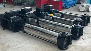 ปั้มตั้งกรุนด์ฟอสมัลติจสเตท_GRUNDFOS 380V เข้ามา 4 ตัว