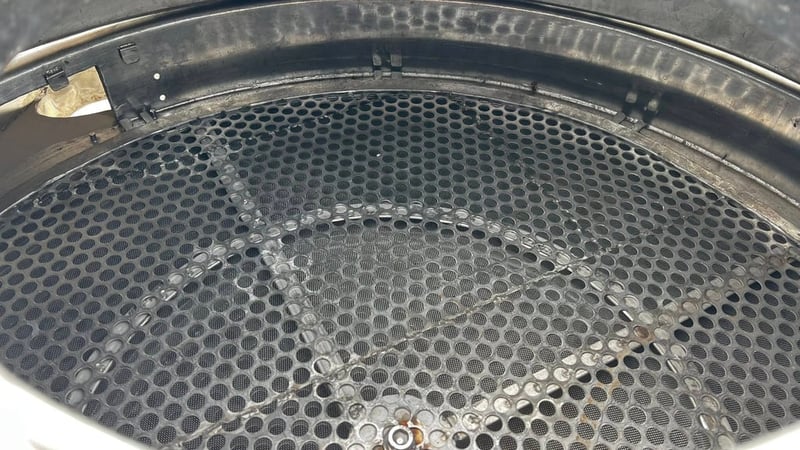 RARE_ITEM ตระแกรงร่อนสั่นเขย่าแบบสเตนเลส แบบ 3 ชั้น เส้นผ่าศูนย์กลาง 1 เมตร (100 cm)380V