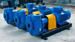ชุดปั้มน้ำหอยโข่ง PACO PUMP USA  ขนาด 20 HP  4-3” ใบพัดทองเหลือง 380V เข้ามา 3 ชุด 