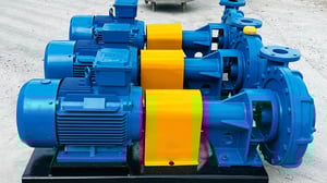 ชุดปั้มน้ำหอยโข่ง PACO PUMP USA  ขนาด 20 HP  4-3” ใบพัดทองเหลือง 380V เข้ามา 3 ชุด 