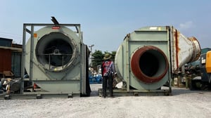 โบลเวอร์ดูดเป่าระบายอากาศ KRUGER FAN BLOWER รุ่นใหญ่บิ๊กไซด์380Vเข้ามา 2 ตัว