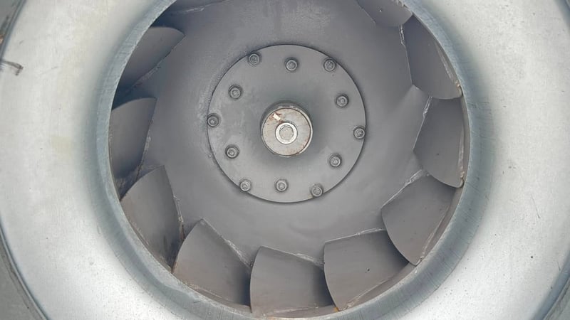 ของใหม่เก่าเก็บ โบลเวอร์ดูดเป่าอากาศของใหม่ EURO VENT ขนาด 5.5 HP 380V ของใหม่เก็บสแปยังไม่ได้ใช้งาน