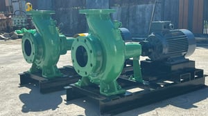 ชุดปั้มน้ำหอยโข่งEBARA JAPANขนาด 10 HP  ใบพัดทองเหลือง ท่อ 6-5”380Vเข้ามา 2 ชุด