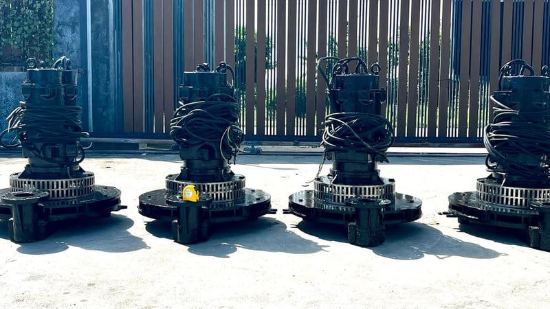 ปั้มเติมอากาศบ่อบำบัด SHINMAYWA JAPAN ขนาด 10 HP  ท่อ 3” 380V