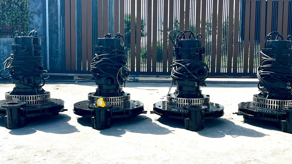 ปั้มเติมอากาศบ่อบำบัด SHINMAYWA JAPAN ขนาด 10 HP  ท่อ 3" 380V