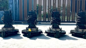 ปั้มเติมอากาศบ่อบำบัด SHINMAYWA JAPAN ขนาด 10 HP  ท่อ 3" 380V