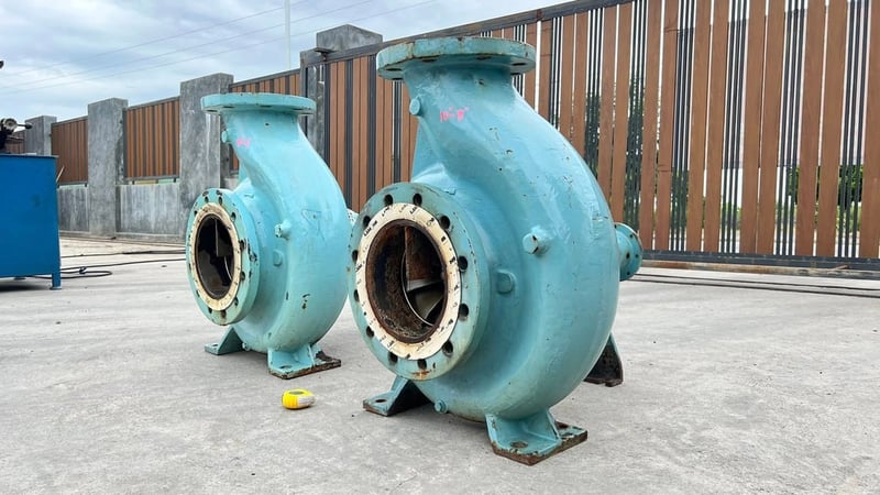 หัวปั้มน้ำหอยโข่งใบสเตนเลสKSB PUMPSปั้มงานยุโรปใบพัดสเตนเลส ขนาด 10”- 8” H : 38 m Q : 400 m3h ใช้กับมอเตอร์ 100 -150 HP สภาพสวยหมุนนิ่ม เข้ามา 2 ตัว