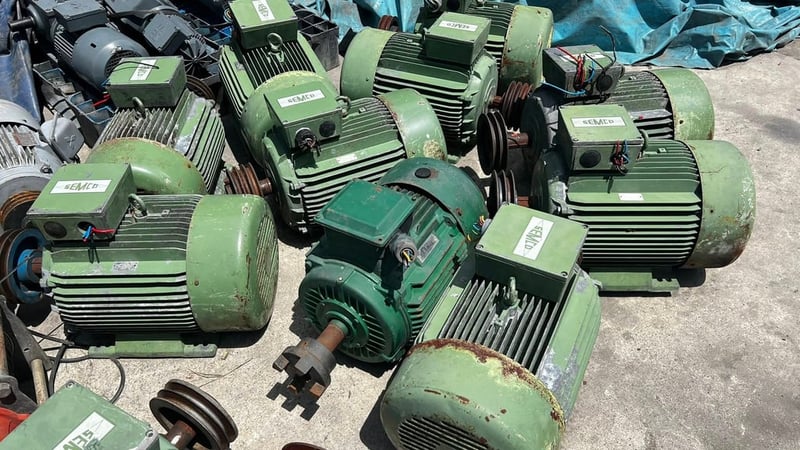 มอเตอร์ไฟฟ้ากำลัง SAMCO GERMANY ขนาด 15 HP  4 P  1450 RPM 380V