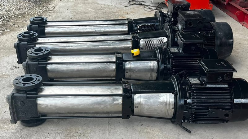 ปั้มตั้งกรุนด์ฟอสมัลติจสเตท_GRUNDFOS 380V เข้ามา 4 ตัว