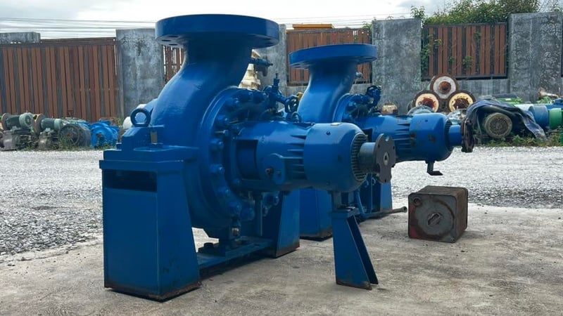 หัวปั้มน้ำหอยโข่ง🇩🇪SULZER GERMANY🇩🇪ขนาด 10 - 10”  H : 52 m Q : 591 m3 h ใช้กับมอเตอร์ 100-125 HP เข้ามา 2 ตัว