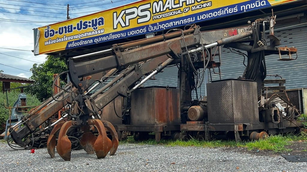 เหลือ 1 ตัว เฮี้ยบช้าง4ตัน(HIAB) HIAB 081 รุ่น 4 ton (4000 kg) ใช้มอเตอร์ไฟฟ้าต้นกำลังในการขับเคลื่อนแม่ปั้มไฮดรอลิค มีรางล้อเลื่อน + หัวขยุ้ม 380V เข้ามา 3 ตัว เหลือ 1 ตัว เฮี้ยบช้าง4ตัน(HIAB) HIAB 081 รุ่น 4 ton (4000 kg) ใช้มอเตอร์ไฟฟ้าต้นกำลังในการขับเคลื่อนแม่ปั้มไฮดรอลิค มีรางล้อเลื่อน + หัวขยุ้ม 380V เข้ามา 3 ตัว