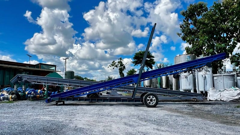 สายพานลำเลียง(CONVEYOR) ขนาดความยาว 9 เมตร หน้ากว้าง 50 cm แบบพื้นเรียบ⚡️380V สายพานลำเลียง(CONVEYOR) ขนาดความยาว 9 เมตร หน้ากว้าง 50 cm แบบพื้นเรียบ⚡️380V