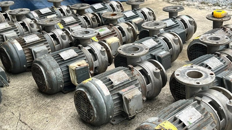 ปั้มน้ำหอยโข่งสเตนเลส TECO เรือนปั้มและใบพัดวัสดุสเตนเลส ขนาด 3 HP 380V ท่อเข้าออก 2.5”- 2” สภาพสวยงานตัดประมูล ปั้มน้ำหอยโข่งสเตนเลส TECO เรือนปั้มและใบพัดวัสดุสเตนเลส ขนาด 3 HP 380V ท่อเข้าออก 2.5”- 2” สภาพสวยงานตัดประมูล