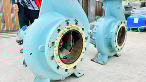 หัวปั้มน้ำหอยโข่งใบสเตนเลสKSB PUMPSปั้มงานยุโรปใบพัดสเตนเลส ขนาด 10”- 8” H : 38 m Q : 400 m3h ใช้กับมอเตอร์ 100 -150 HP สภาพสวยหมุนนิ่ม เข้ามา 2 ตัว