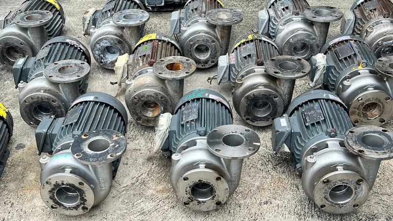 ปั้มน้ำหอยโข่งสเตนเลส TECO เรือนปั้มและใบพัดวัสดุสเตนเลส ขนาด 3 HP 380V ท่อเข้าออก 2.5”- 2” สภาพสวยงานตัดประมูล ปั้มน้ำหอยโข่งสเตนเลส TECO เรือนปั้มและใบพัดวัสดุสเตนเลส ขนาด 3 HP 380V ท่อเข้าออก 2.5”- 2” สภาพสวยงานตัดประมูล