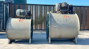 โบลเวอร์ระบายอากาศ_AxialblowerKYOKUTO JAPANมอเตอร์ Mitsubishi 380V เข้ามา 2 ตัว