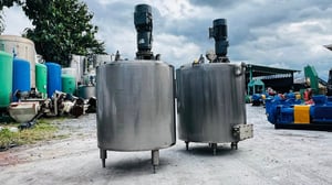 ถังกวนผสมแบบสเตนเลส แบบ 2 ชั้น ความจุ 200 Litr พร้อมเกียร์ใบกวนผสม 380V งานพรีเมี่ยมอย่างดี เข้ามา 2 ใบ ถังกวนผสมแบบสเตนเลส แบบ 2 ชั้น ความจุ 200 Litr พร้อมเกียร์ใบกวนผสม 380V งานพรีเมี่ยมอย่างดี เข้ามา 2 ใบ