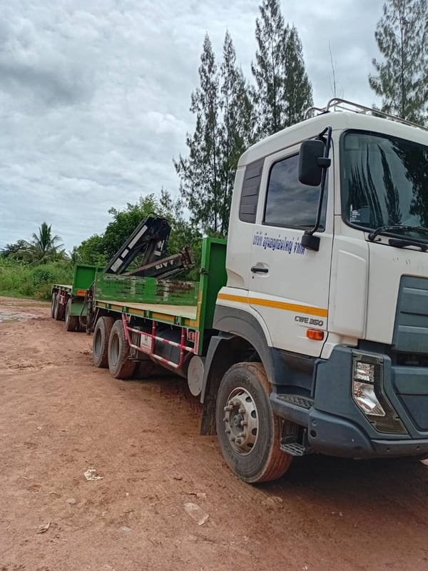 UD CWE 350 แรงม้า รถบรรทุก หัวลาก 10 ล้อ (ติดเฮี้ยบ) +หางพื้นเรียบ ปี 2022 (เจ้าของขายเอง)