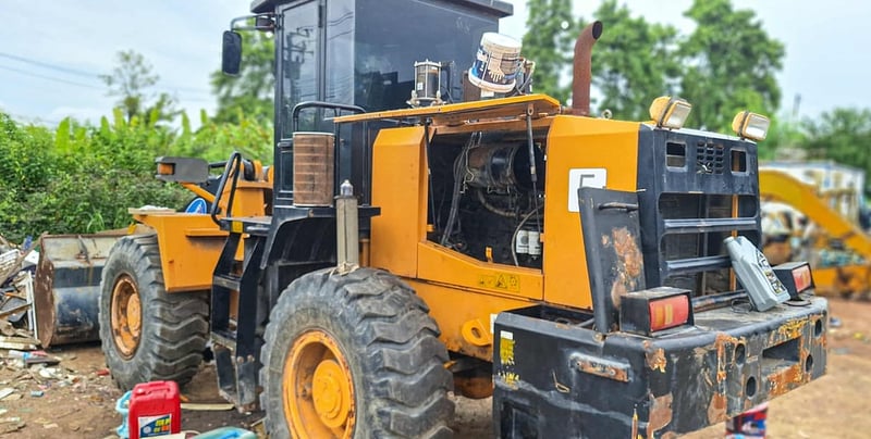 ขายตามสภาพ ราคาพิเศษ! รถตักล้อยาง JGM738K เอกสารเล่มทะเบียนครบ เครื่องต้องเช็ค