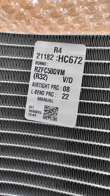 ขายแผงรังผึ่ง ระบายความร้อนแอร์ Daikin RKZ24VV2S ของแท้ ใหม่