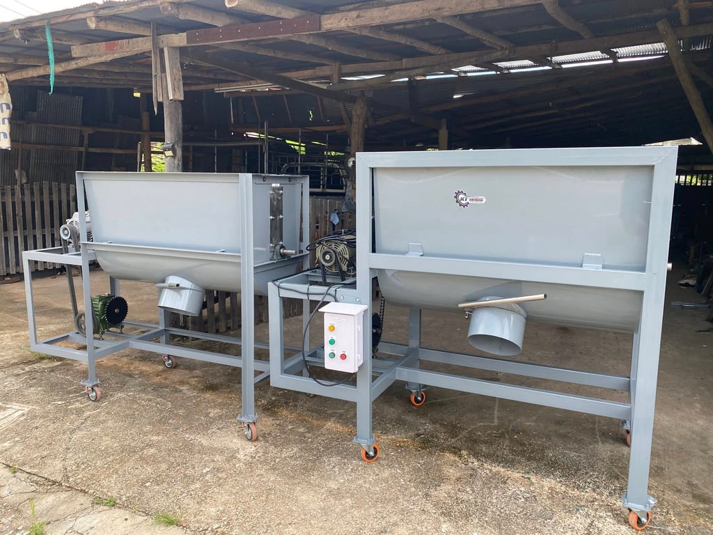 เครื่องผสมปุ๋ย รุ่น KT 200 ถังและชุดกวนSUS304  เครื่องผสมปุ๋ย รุ่น KT 200 ถังและชุดกวนSUS304