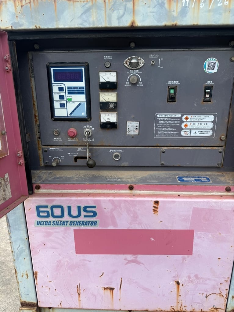 DCA60USH- เครื่องปั่นไฟ Denyo genset ขนาด 50KVA 60KVA OEK 098-5625920   
