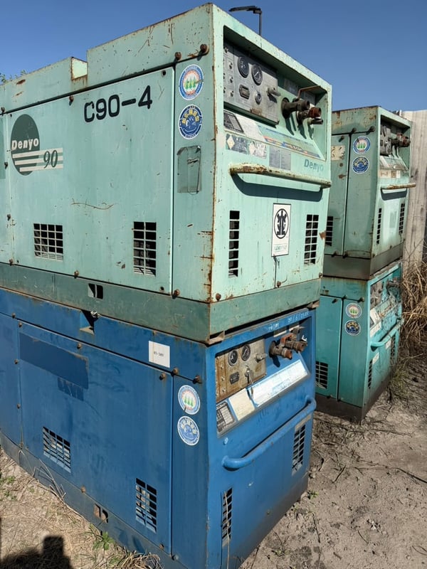 เครื่องปั๊มลม PDS90S, Denyo DIS90AC 7บาร์ 90cfm. by OEKshop