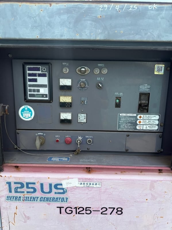 DCA125USH เครื่องปั่นไฟ Denyo genset ขนาด 100KVA 125KVA OEK 098-5625920 