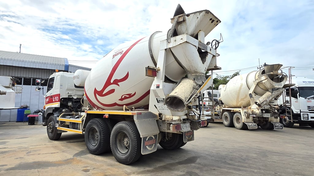 รถโม่ปูน ฮีโน344ปี63 4คัน ปี63 โม่7คิว รถพร้อมใช้ 