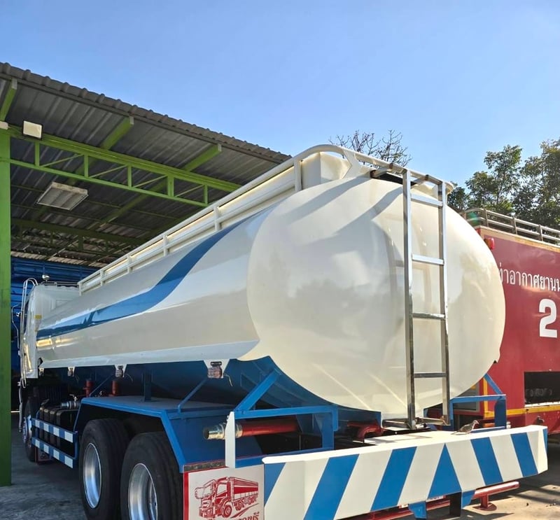 รถเเท๊งค์น้ำ ฮีโน่FM1A 344 2เพลาปี57 ถังใหม่15,000ลิตร รถพร้อมใช้ 