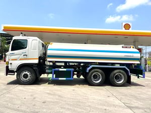 รถน้ำ ฮีโน่ FM8J 260ปี63 2เพลา ถังใหม่12,000 ลิตร รถสวยพร้อมใช้ 