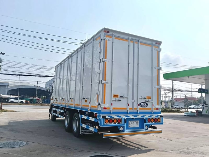  อีซูซุ Fvm240 ปี 57 ตุ้ต่อใหม่ วัดในยาว7.60 กว้างใน2.45 สุงใน 2.65 อุ่นBBCชลบุรี รถสวยพร้อมใช้ 