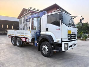 อีซูซุ FXZ 360ปี56 ติดเครนทาดาโน่ ZT500(504) เครน5ตัน4ปลอก กระบะยาว6เมตร(ของใหม่) ยางใหม่10เส้น 