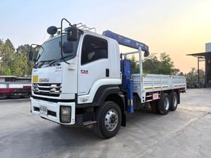 อีซูซุ FXZ 360ปี56 ติดเครนทาดาโน่ ZT500(504) เครน5ตัน4ปลอก กระบะยาว6เมตร(ของใหม่) ยางใหม่10เส้น 