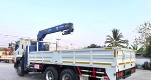 อีซูซุ FXZ 360ปี56 ติดเครนทาดาโน่ ZT500(504) เครน5ตัน4ปลอก กระบะยาว6เมตร(ของใหม่) ยางใหม่10เส้น 