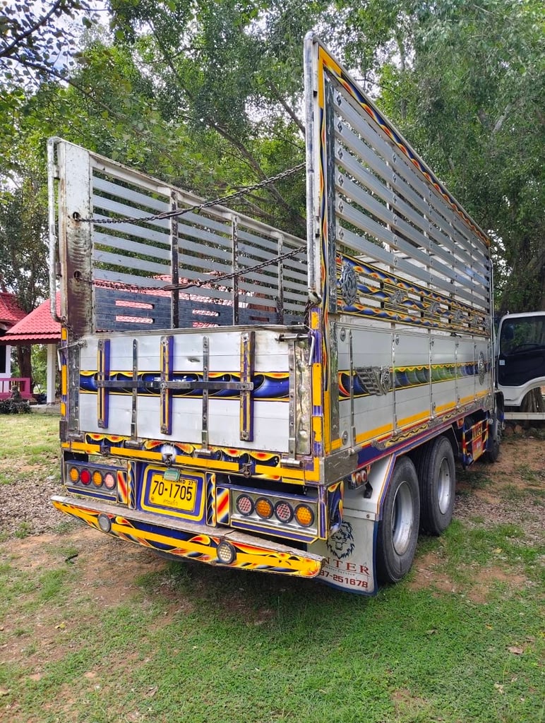 รถล่อง ฮีโน่ FL8j 260เพลาเดียวปี59 รถสวยเดิม Tel.0909758978ชายตู่