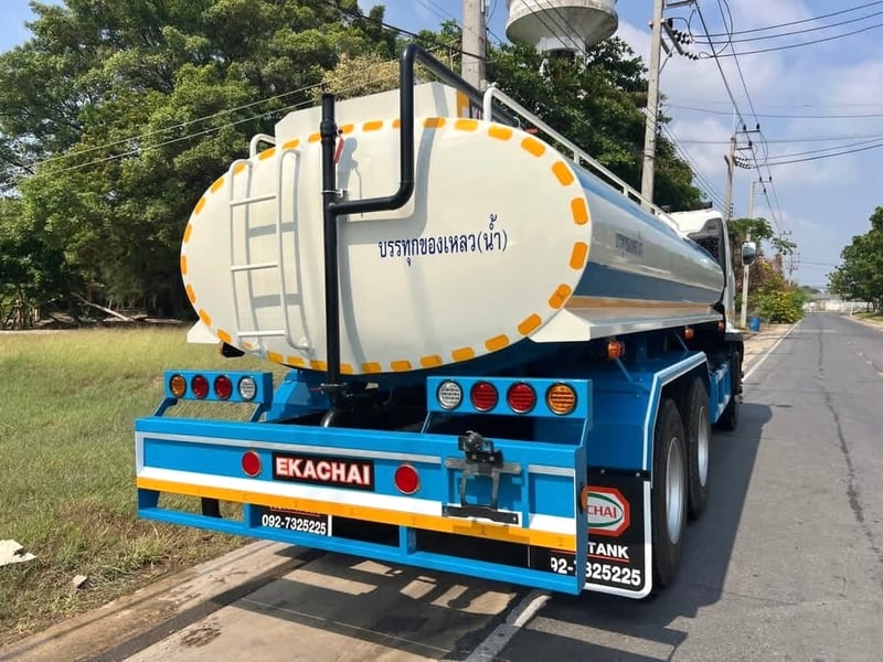 รถน้ำ ฮีโน่ FM8J 260ปี63 2เพลา ถังใหม่12,000 ลิตร รถสวยพร้อมใช้ 