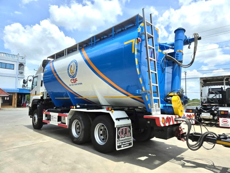 รถพ่วงเบาท์อาหารสัตว์ อีซุFXZ360 ปี64 ไมล์ 140,000 กม.ต่อ อู่ ส พันธเดช ต่อเบา ใส่ของได้ 34 ตันออกป้ายแดง 