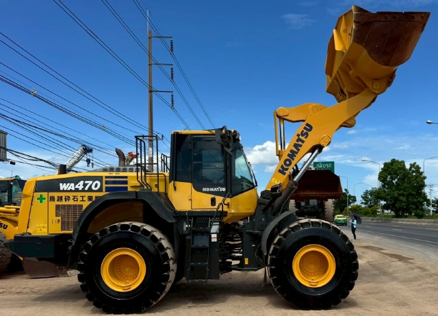 ขายรถตักล้อยาง KOMATSU WA470-8 ปี 2017 นำเข้าจากญี่ปุ่น พร้อมใช้ มีVDOการทำงานครับ