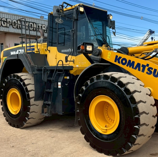 ขายรถตักล้อยาง KOMATSU WA470-8 ปี 2017 นำเข้าจากญี่ปุ่น พร้อมใช้ มีVDOการทำงานครับ