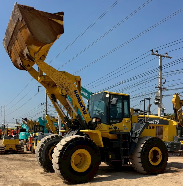 ขายรถตักล้อยาง KOMATSU WA470-7 ปี 2013 นำเข้าจากญี่ปุ่น พร้อมใช้ มีVDOการทำงานครับ