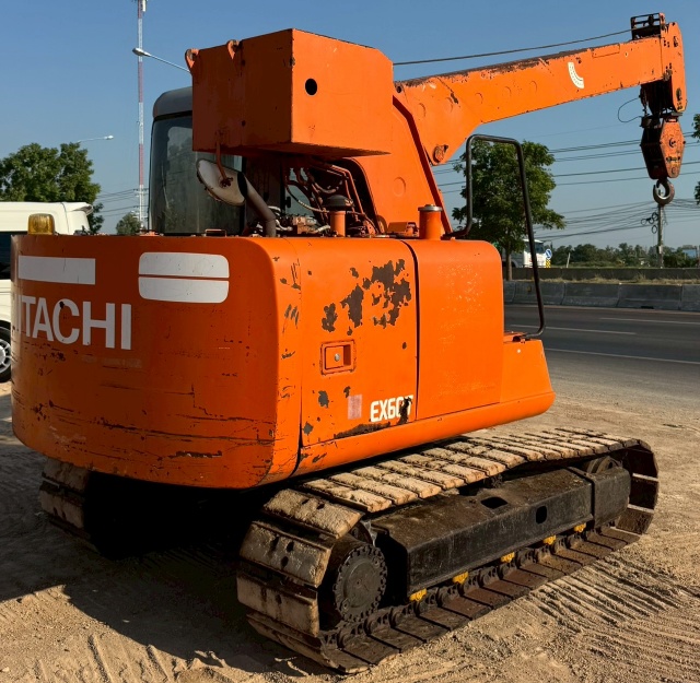 ขายรถเครน HITACHI EX60T-2 (ขนาด 4.9 ตัน) นำเข้าจากญี่ปุ่น พร้อมใช้ มีVDOการทำงานครับ