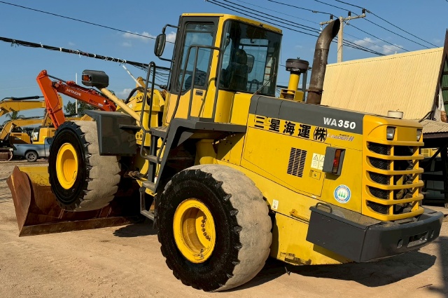 ขายรถตักล้อยาง KOMATSU WA350-3E นำเข้าจากญี่ปุ่น พร้อมใช้ มีVDOการทำงานครับ