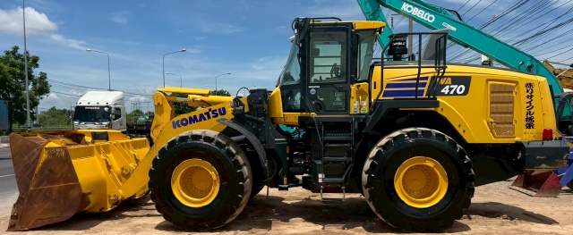 ขายรถตักล้อยาง KOMATSU WA470-10 ปี 2022 นำเข้าจากญี่ปุ่น พร้อมใช้ มีVDOการทำงานครับ