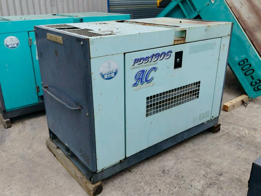 เครื่องปั๊มลม 130CFM Airman PDS130SC ชั่วโมงน้อย โทร.080-6565422 (หนิง)