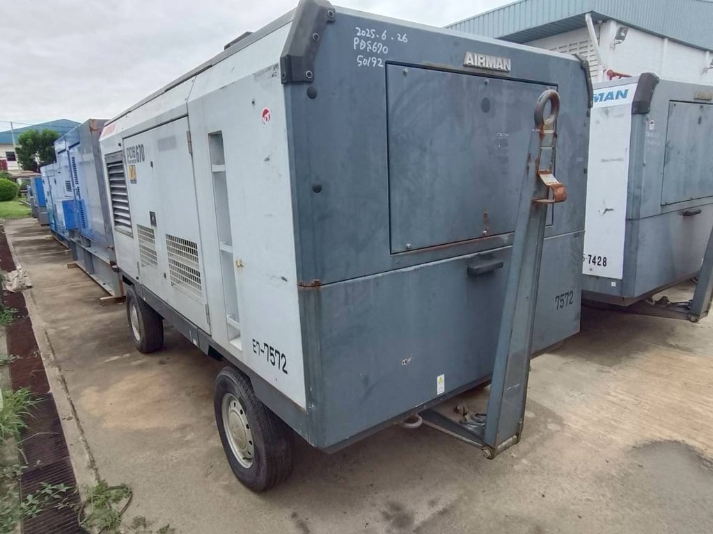 เครื่องปั๊มลม 670CFM  Airman PDS670SD ปี2017 โทร.080-6565422 (หนิง)