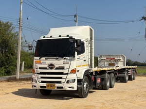 HINO 380 Fm2p ปี66 ไมล์ 148,800km. #แม่+ลูกพื้นเรียบดั้ม #LEK 1153-1154