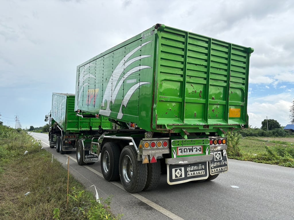 ISUZU FXZ 360 ปี 65 ไมล์น้อยเพียง 120,000 km. #รถพ่วงดินกระบะอลูมิเนียม SHK #LEK 943-944